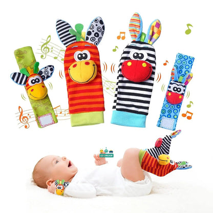 Infant Wrist Rattle Socks: Early Educational Sensory Toy