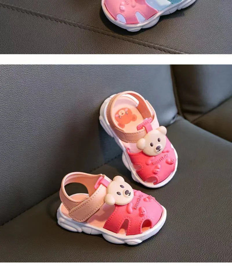 Baby Beach Sandals - Comfortable Cartoon Toddler Sandals