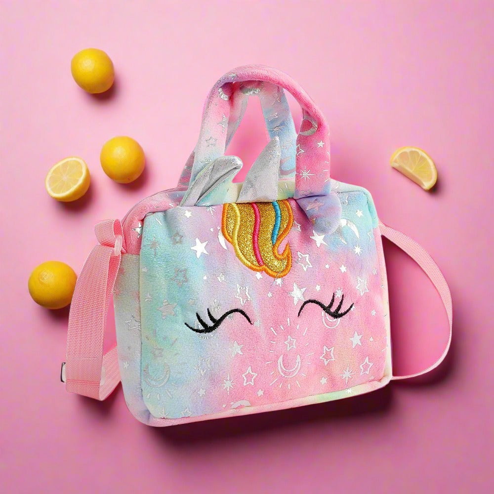 Plush Unicorn Crossbody Bag