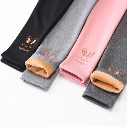 Cute Rabbit Leggings - Warm & Cozy for Girls (Autumn/Winter)