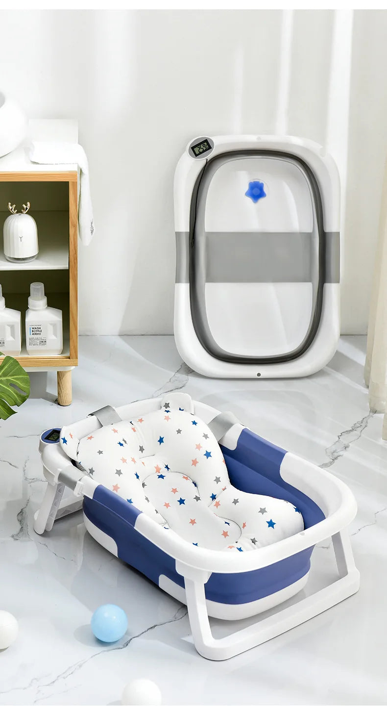Real-time Temperature Silicone Baby Bath Tub
