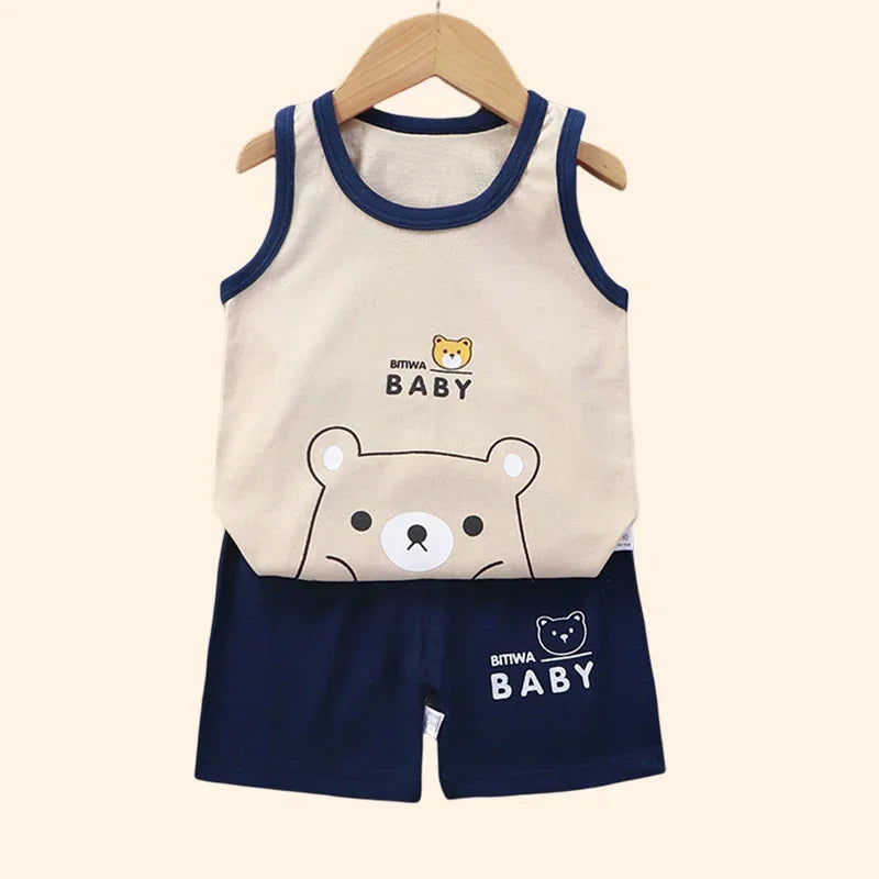 Summer Children's Sports Clothes: Stylish Set