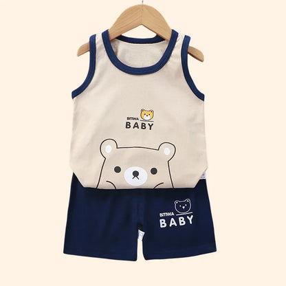 Summer Children's Sports Clothes: Stylish Set
