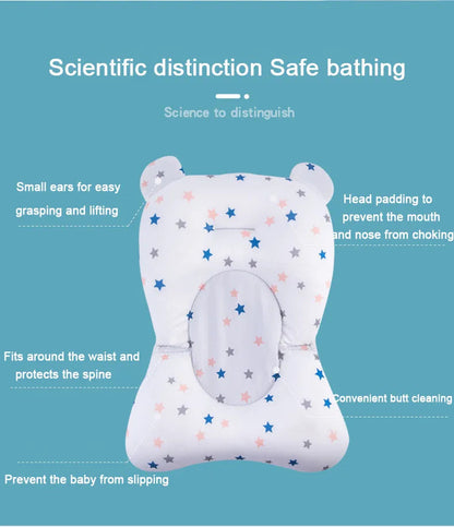 Baby Bath Support Mat - Anti-Slip & Comfortable