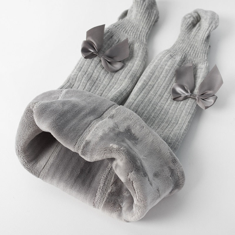 Tights Cute Bowknot Cotton Pantyhose For Girls