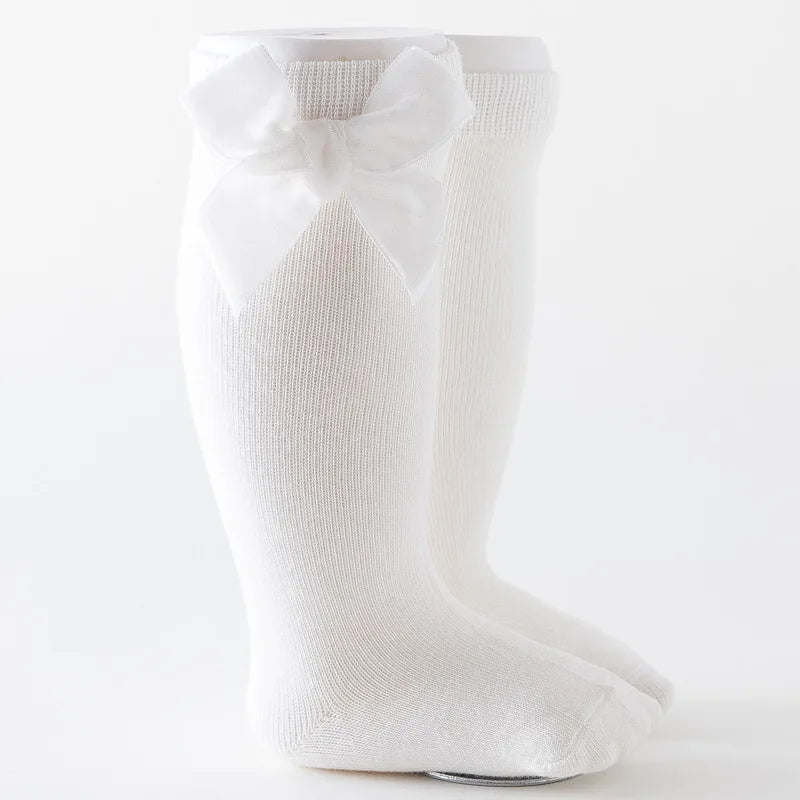 Bow Knee High Socks for Baby Girls