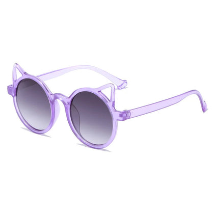 Cat-Ear Shaped Kids Sunglasses: Fashionable UV Protection