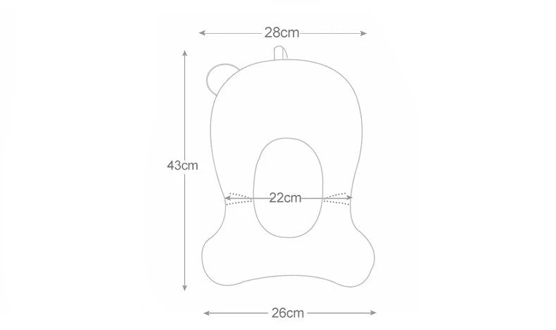Baby Bath Support Mat - Non-Slip & Comfortable