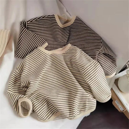 Cotton Striped Long Sleeve T-shirt - Kids 1-8T