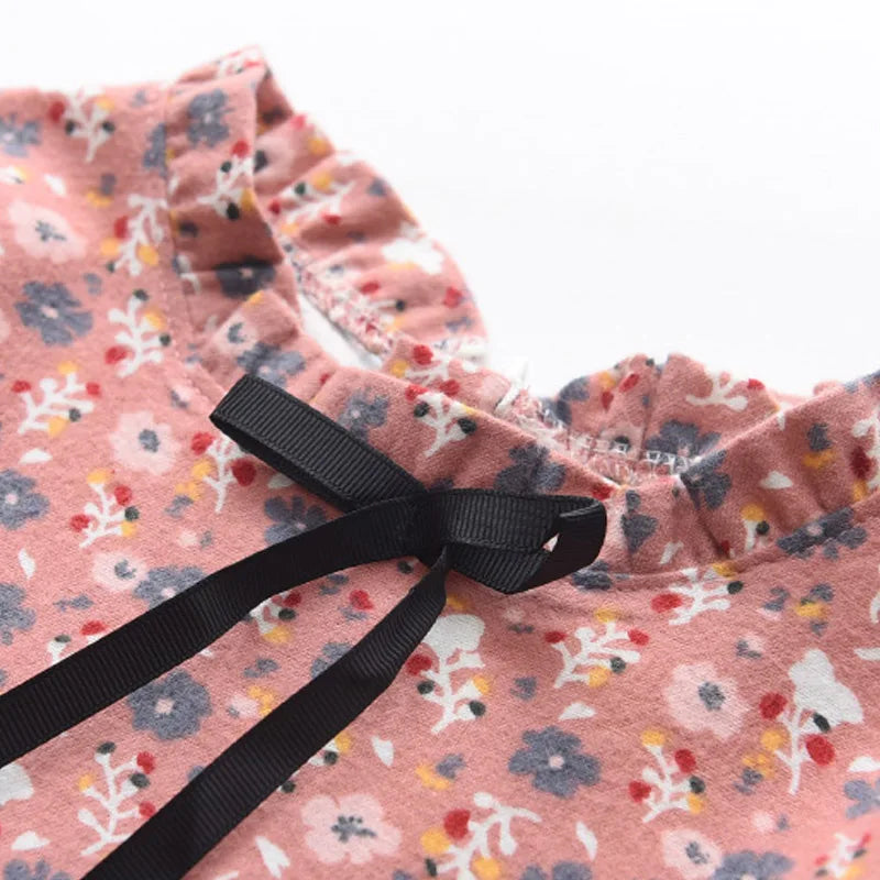 Girls Floral Princess Dress - Casual Spring Costume (2-8 Years)