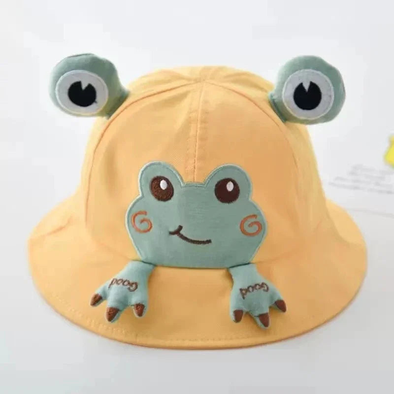 Cute Frog Baby Bucket Hat: Spring/Summer Fisherman Cap