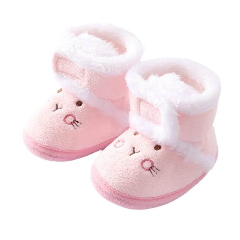 Newborn Baby First Walkers - Soft Anti-slip Crib Shoes