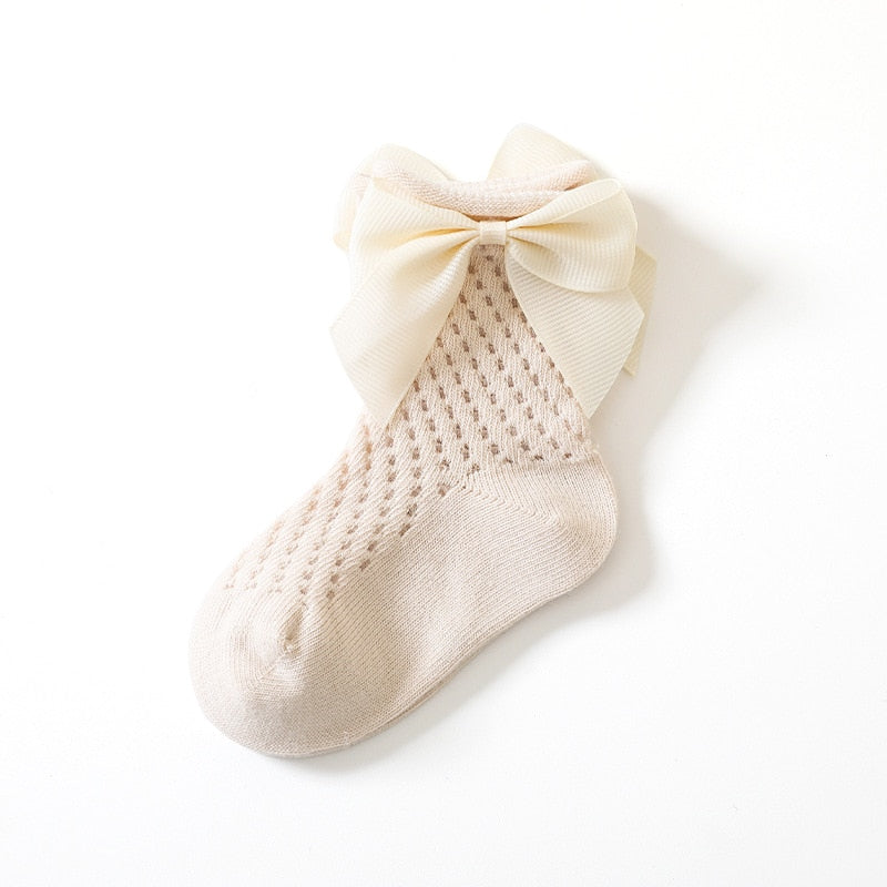 Lace Flower Long Tube Socks For Children