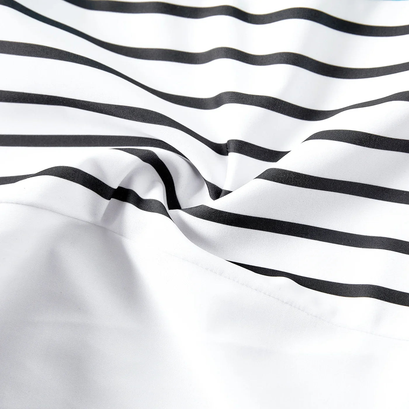 Family Matching Swimwear: Striped One-Piece & Colorblock Trunks, Summer Ready