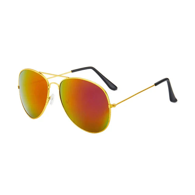 Vintage Unisex Reflective Kids Sunglasses.