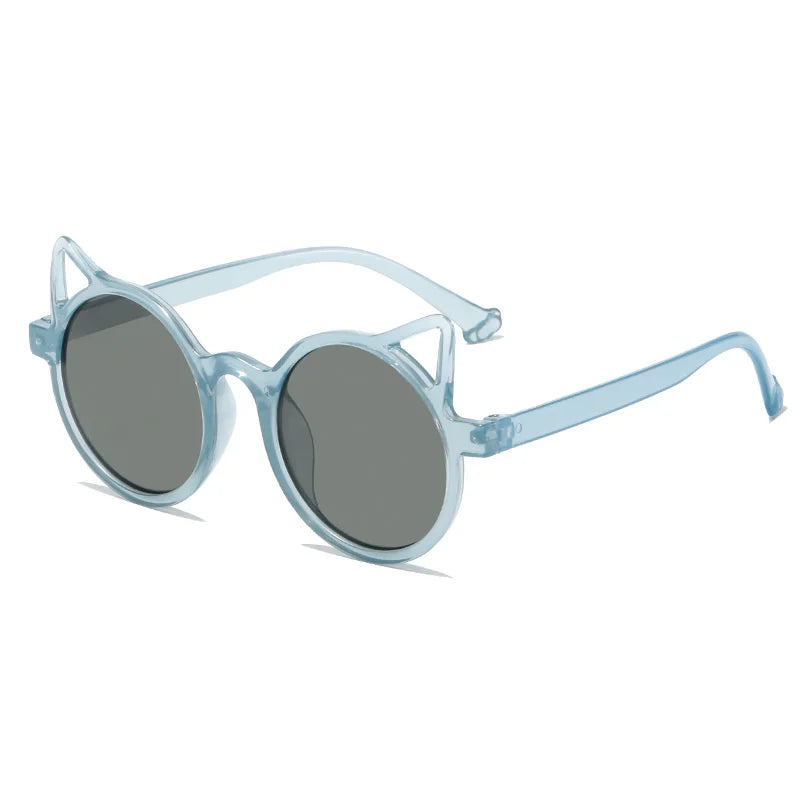 Cat-Ear Shaped Kids Sunglasses: Fashionable UV Protection