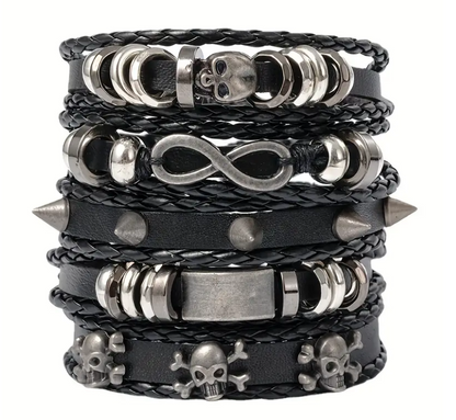 Vintage Adjustable Multilayer Leather Braided Bracelets