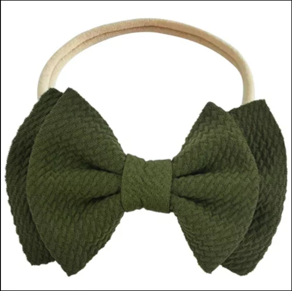 Big double bow headband
