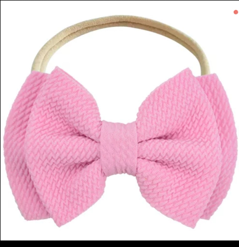 Big double bow headband