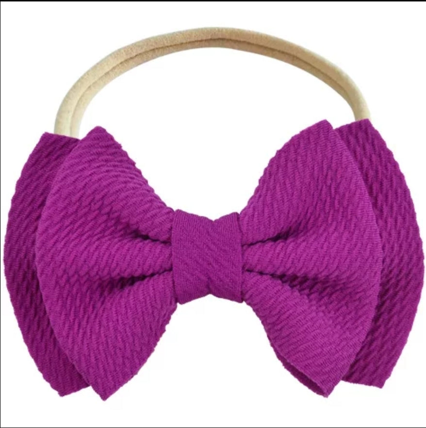 Big double bow headband