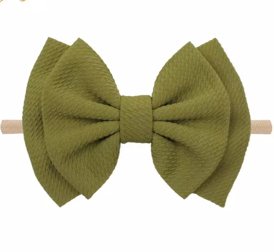 Big double bow headband