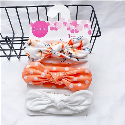 3in1 Cotton Bow Headbands