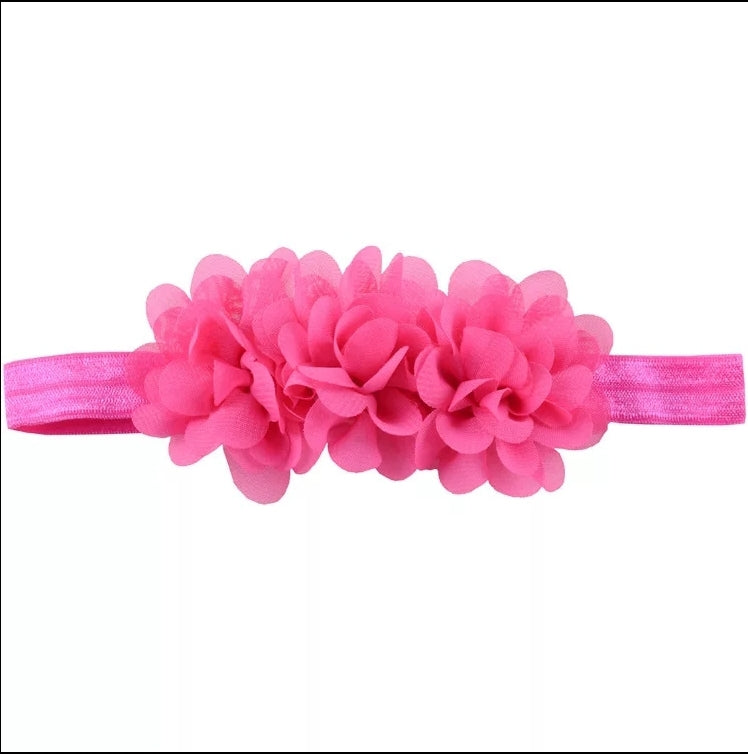 Ruffle Rose Headband