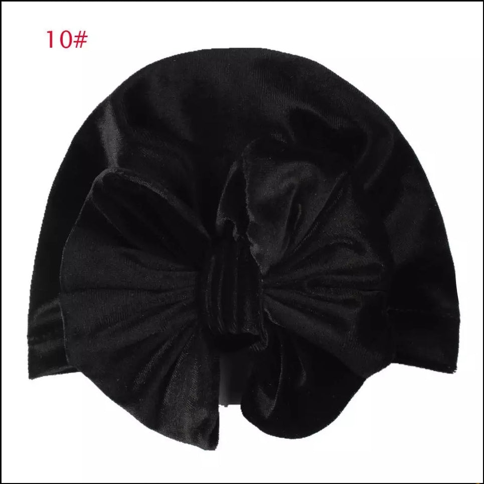 Velvet Bow Turbans