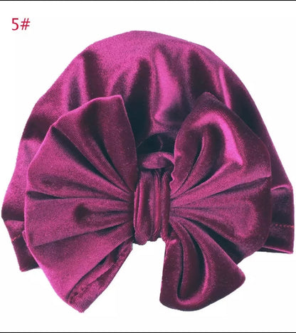 Velvet Bow Turbans