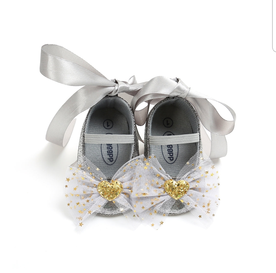 Princess Lace Up Bow Shoes (without headband)