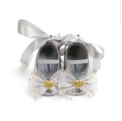Princess Lace Up Bow Shoes (without headband)