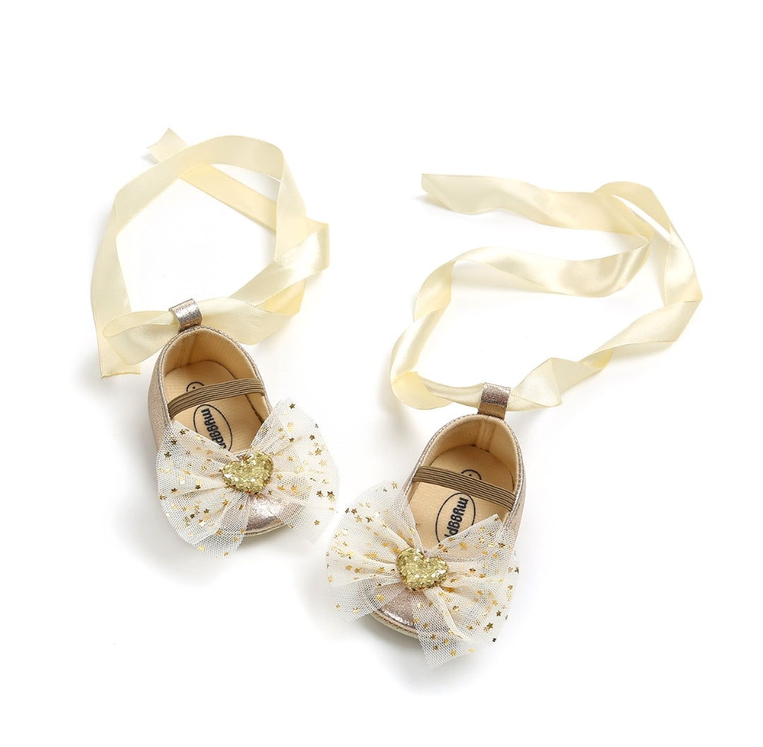 Princess Lace Up Bow Shoes (without headband)