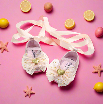 Princess Lace Up Bow Shoes (without headband)