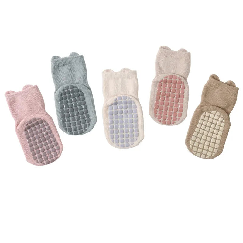 5 Pairs Anti-Slip Cartoon Baby Socks - Toddler Accessories