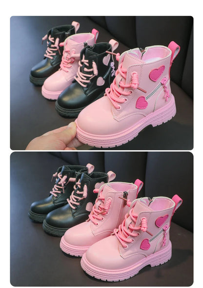 Chic Pink Rubber Boots for Fashionable Little Princesses