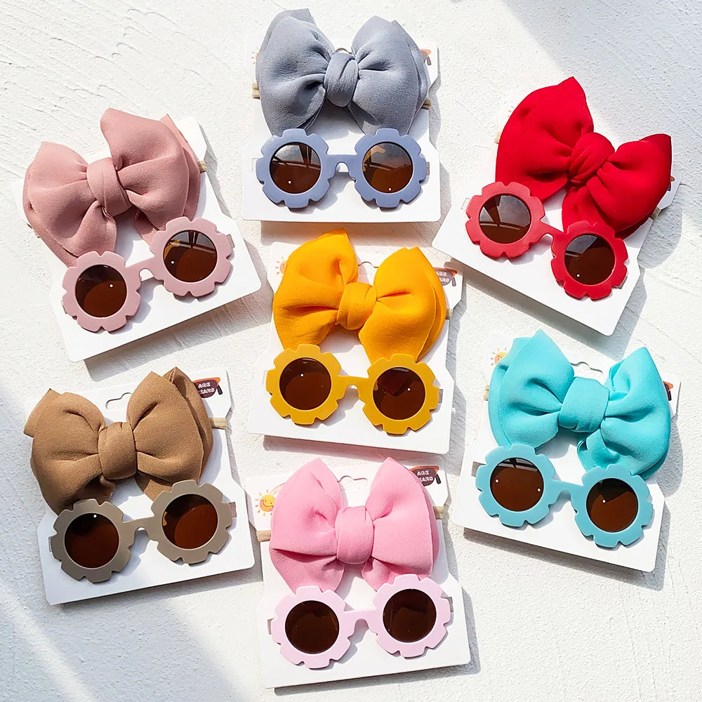 Fashion Baby Girls' Sunglasses and Hair Band Set