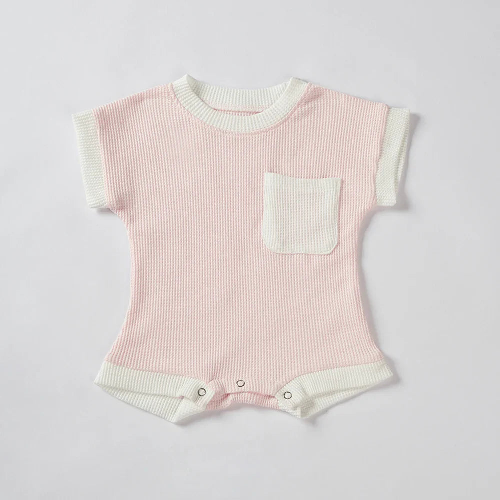 Summer Newborn Cotton Romper: Short Sleeve Fashion Baby Clothes