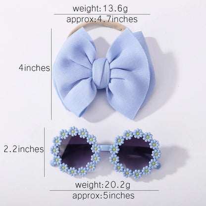 Fashion Baby Girls' Sunglasses and Hair Band Set