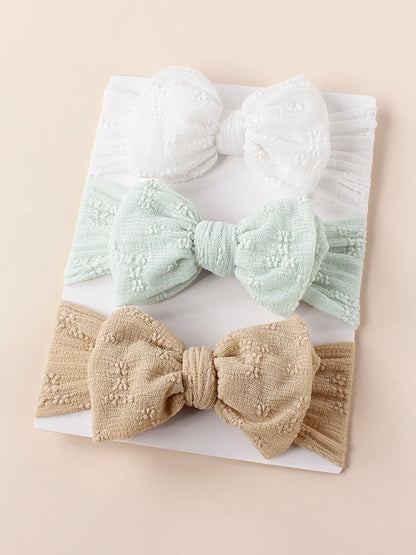 Breathable Baby Mesh Headbands: Double Bow Turban