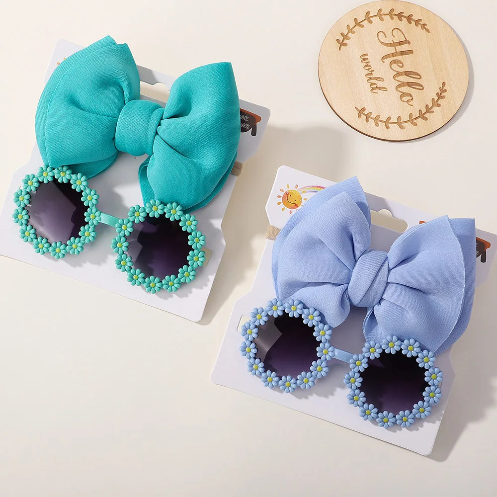 Fashion Baby Girls' Sunglasses and Hair Band Set