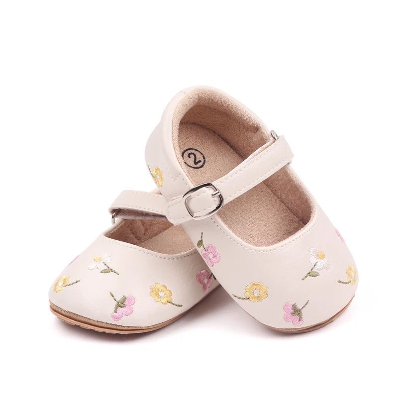 Baby Summer Sandal Cute Embroidery Flower