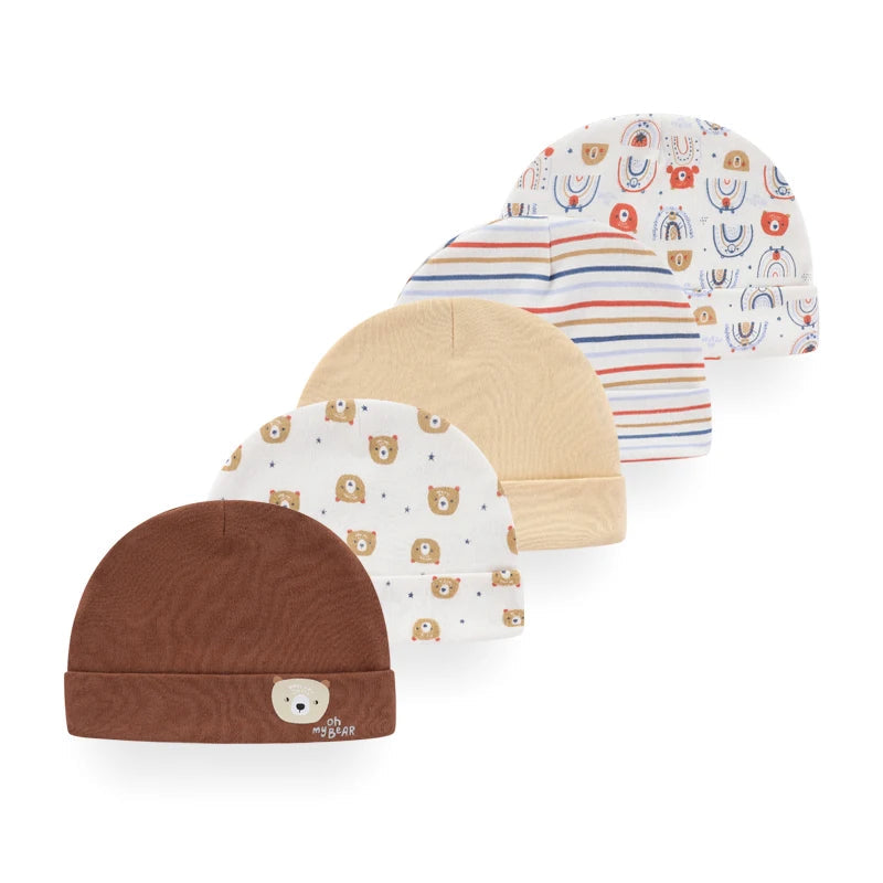 Fashionable Cotton Hats: Set of 5 PCS