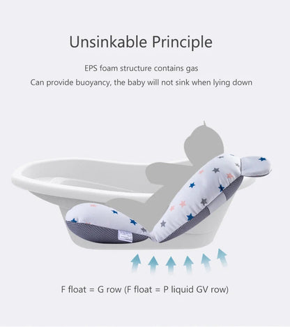 Foldable Baby Bath Support Mat: Infant Comfort Essential