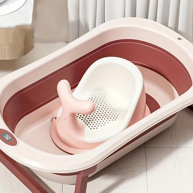 Real-time Temperature Silicone Baby Bath Tub