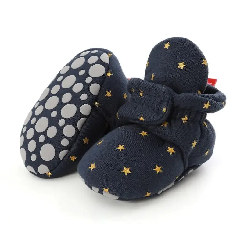 Newborn Baby First Walkers - Soft Anti-slip Crib Shoes