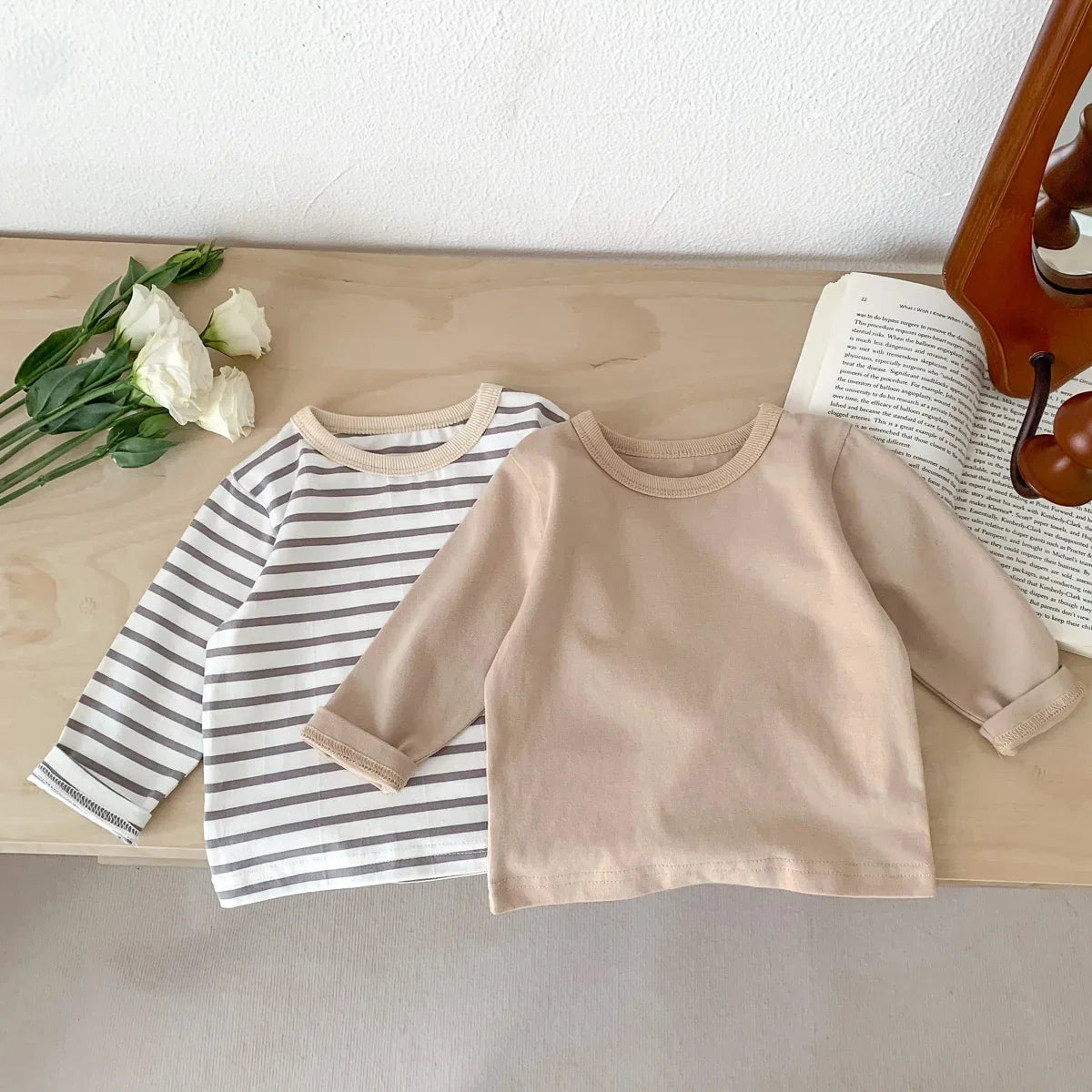 Striped T-shirts Or Plain T-shirts For Children