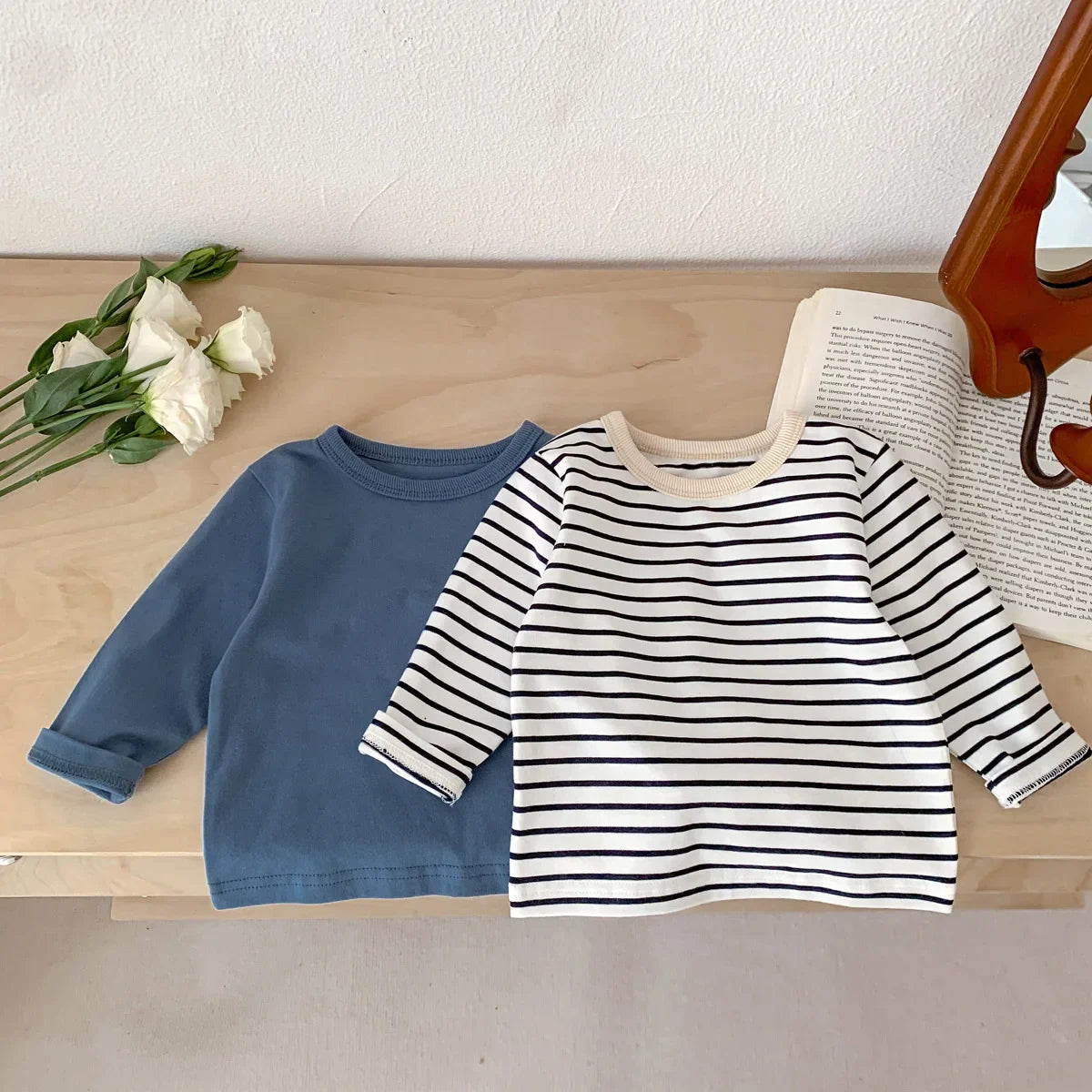Striped T-shirts Or Plain T-shirts For Children