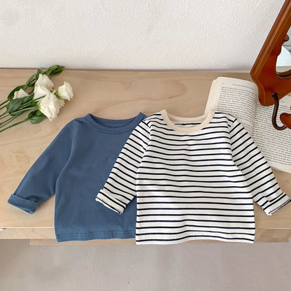 Striped T-shirts Or Plain T-shirts For Children