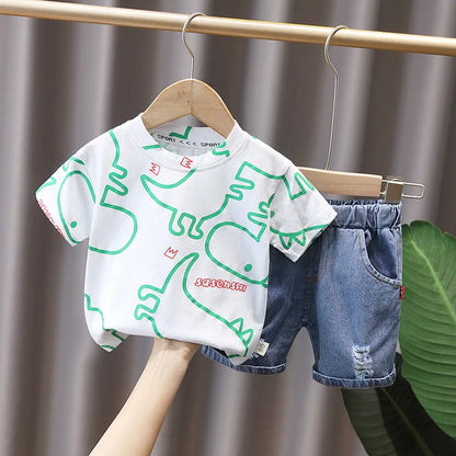 Summer Dinosaur Tracksuit for Boys