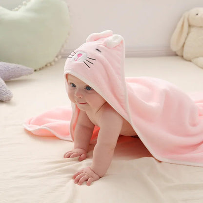 Super Soft Hooded Baby Towels: Cozy Bath Blanket